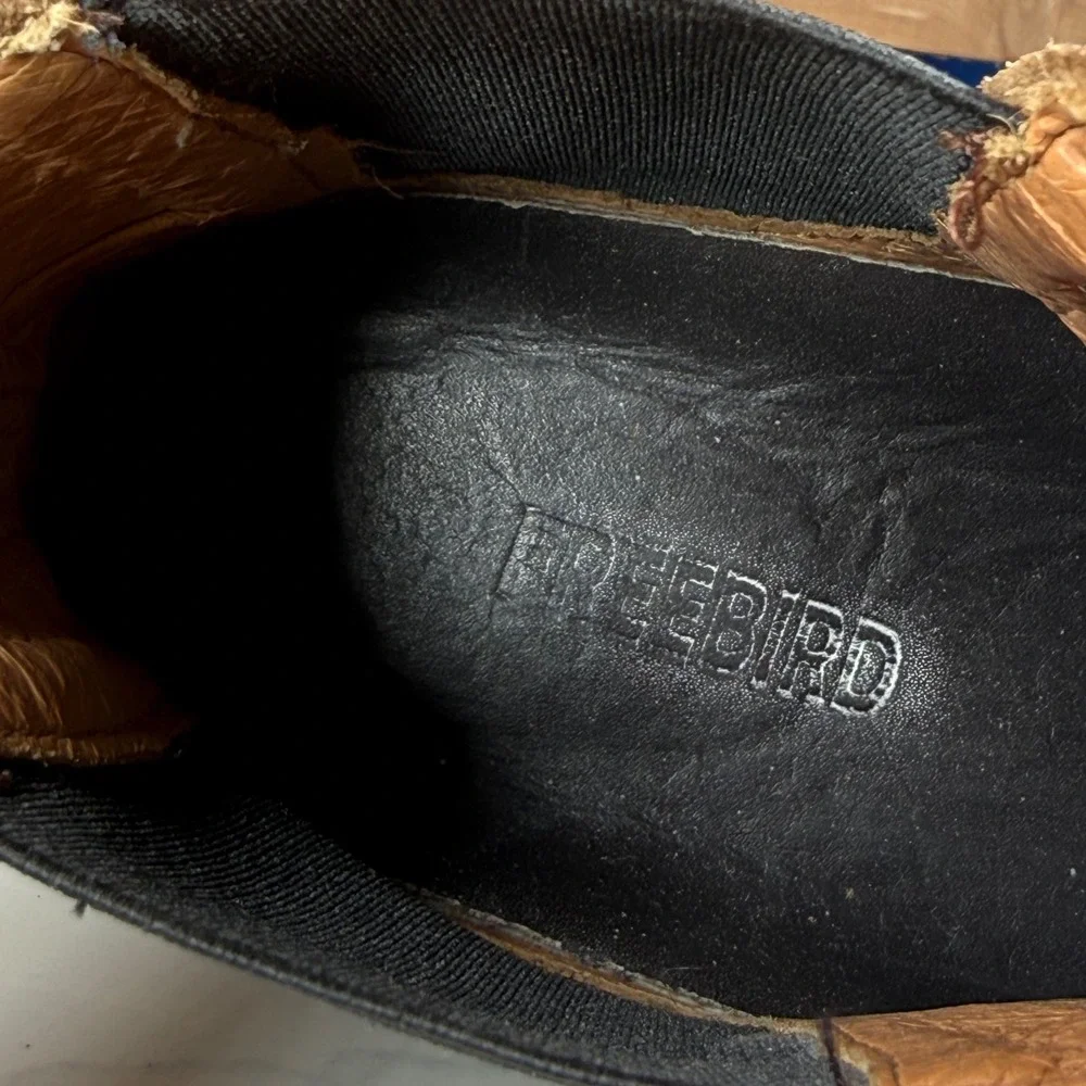 Freebird Curtis Mens Brown Suede Cap Toe Chelsea Boots Size 8 Leather Sole‎